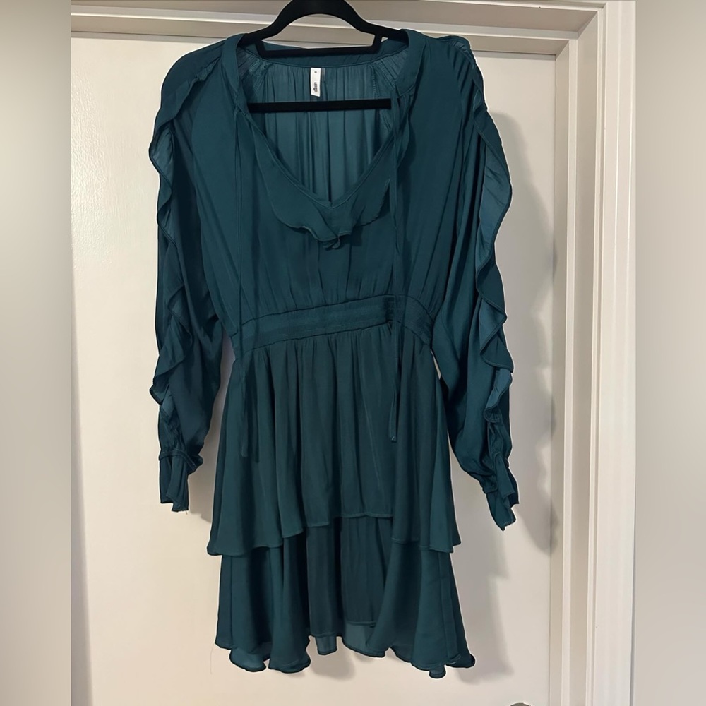 Emerald green dress